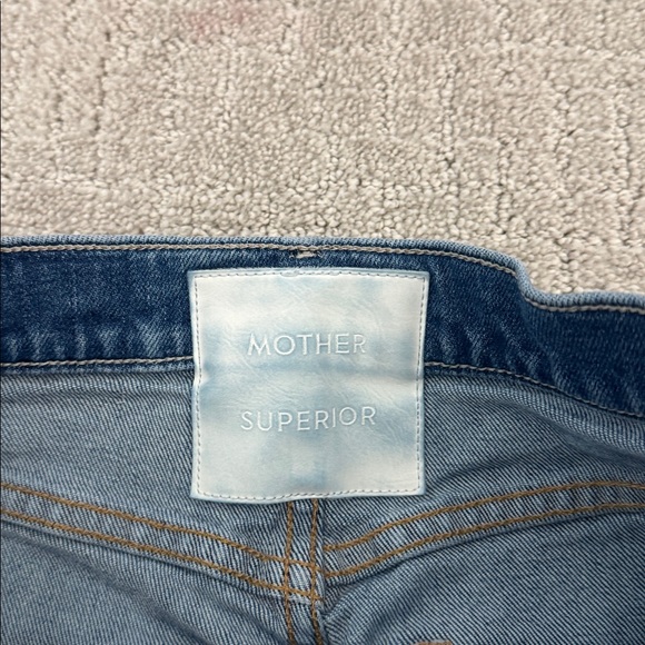 MOTHER Full Pipe Flood Jeans it’s a small world medium wash Size 23 - Picture 7 of 13